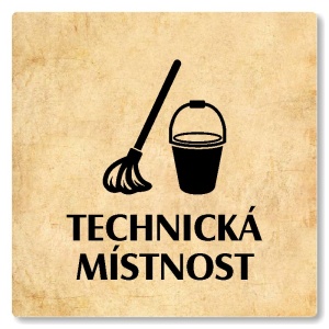Technická místnost, 80x80mm, pergamen, Nevada